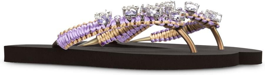 UZURII Bruine Slippers Marcrame Poodle Doodle - Foto 5