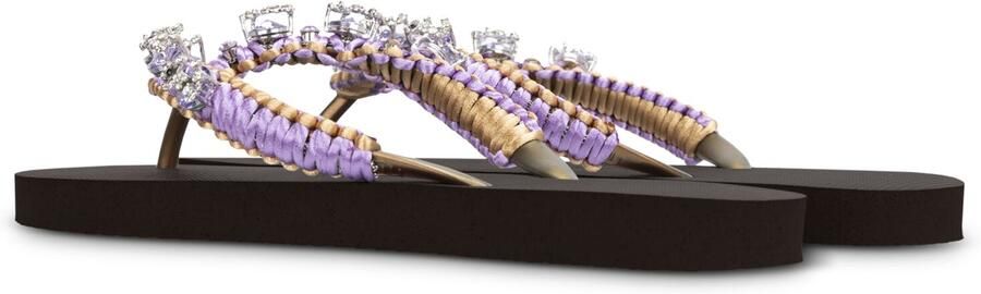 UZURII Bruine Slippers Marcrame Poodle Doodle - Foto 3