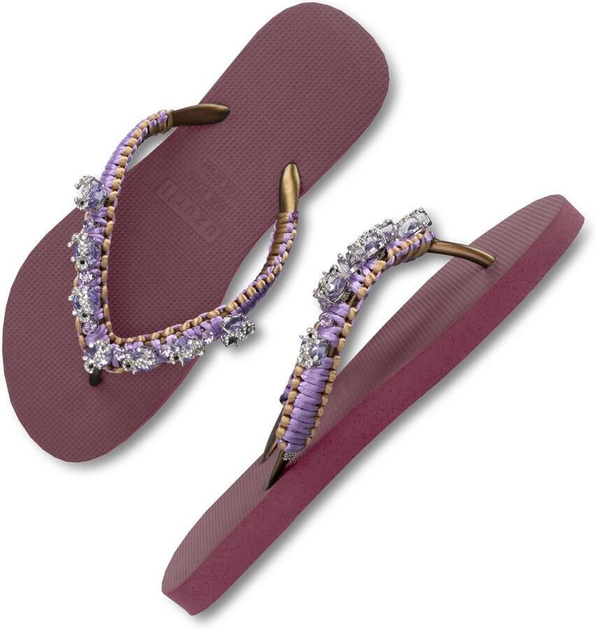 UZURII Roze Slippers Marcrame Poodle Doodle