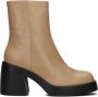 VAGABOND SHOEMAKERS Brooke Enkellaarsjes Enkelboots met rits Dames Camel - Thumbnail 1