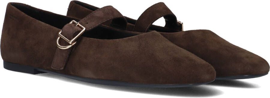 Vagabond Shoemakers Stijlvolle bruine suède ballerinaschoenen