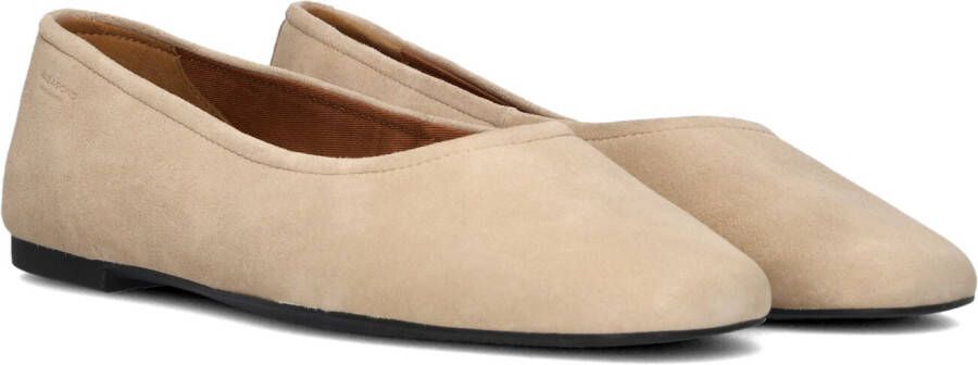 Vagabond Shoemakers Beige Suède Ballerinas Brown Dames