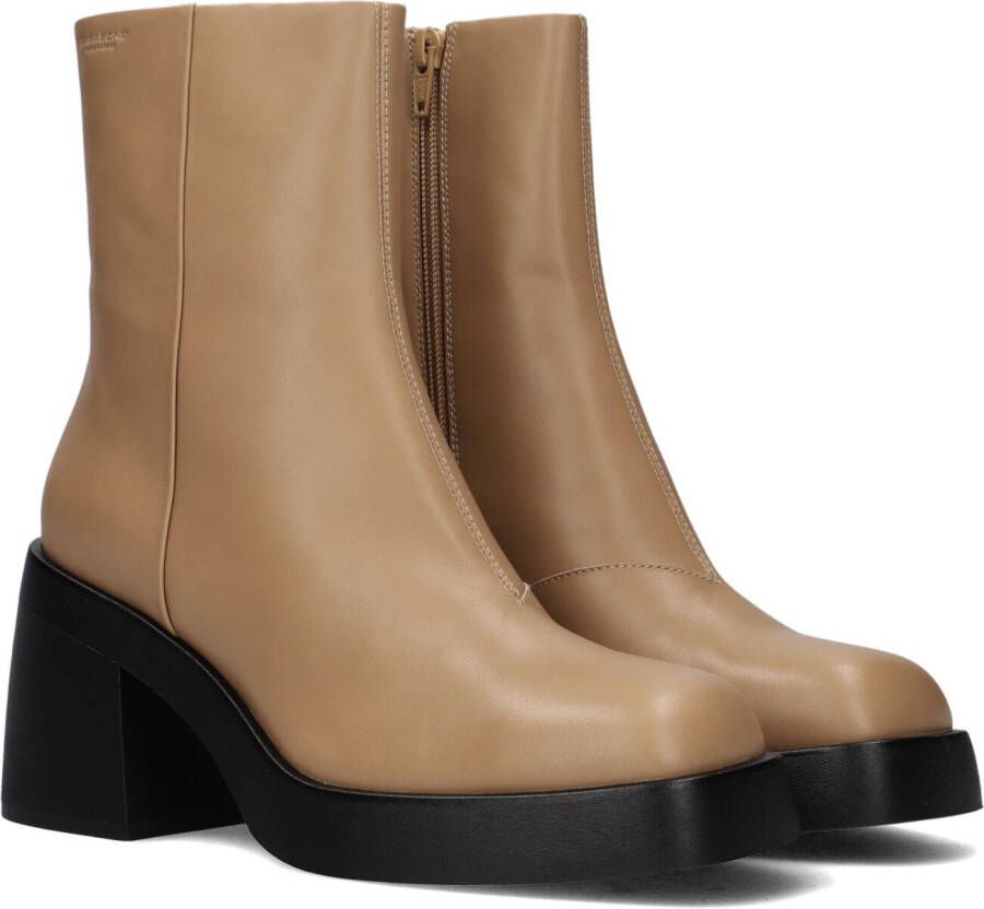 Vagabond Shoemakers Brooke Enkellaarsjes Enkelboots met rits Dames Camel