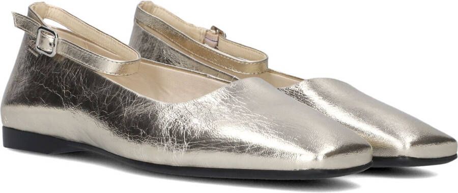 Vagabond Delia ballerina van leer met metallic finish