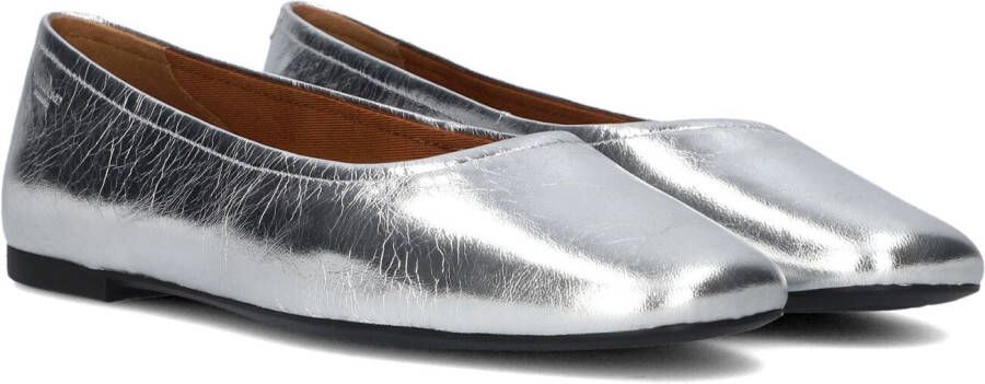 Vagabond Jolin leren ballerina | silver Zilver Leer Ballerina&apos;s Dames - Foto 1