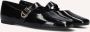 Vagabond Shoemakers Zwarte Leren Ballerina Schoenen met Gesp - Thumbnail 1