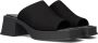 Vagabond Shoemakers Canvas en leren Hennie Muiltjes Black Dames - Thumbnail 1