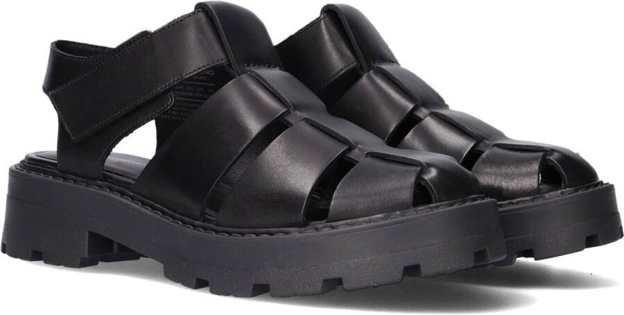Vagabond Shoemakers Zwarte Leren Dad Sandaal Cosmo 2.0 Black Dames