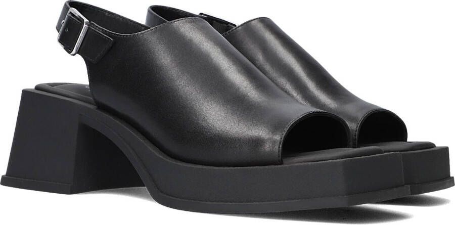 Vagabond Shoemakers Zwarte Leren Sandalen Hennie 101 Black Dames