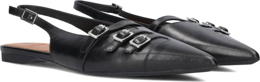 Vagabond Shoemakers Zwarte Leren Slingbacks Hermine 101 Black Dames