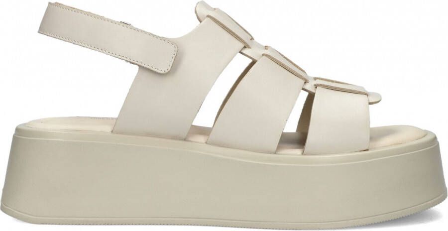 Vagabond Shoemakers Witte Courtney Leren Sandalen White Dames