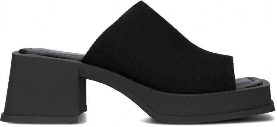 Vagabond Shoemakers Canvas en leren Hennie Muiltjes Black Dames - Foto 1