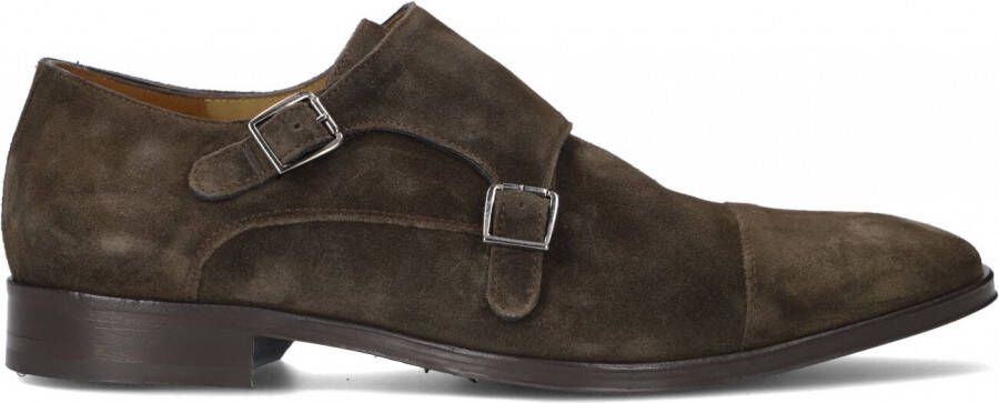 Floris van Floris van Bommel Van Bommel Instappers Heren Gespschoenen Herenschoenen Suède SBM-30020 Taupe