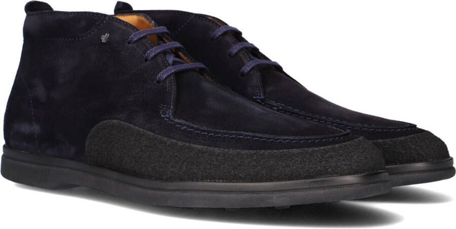 Van Bommel 20205 sportieve veterschoenen heren blauw 00 darkblue suede 46(11 )