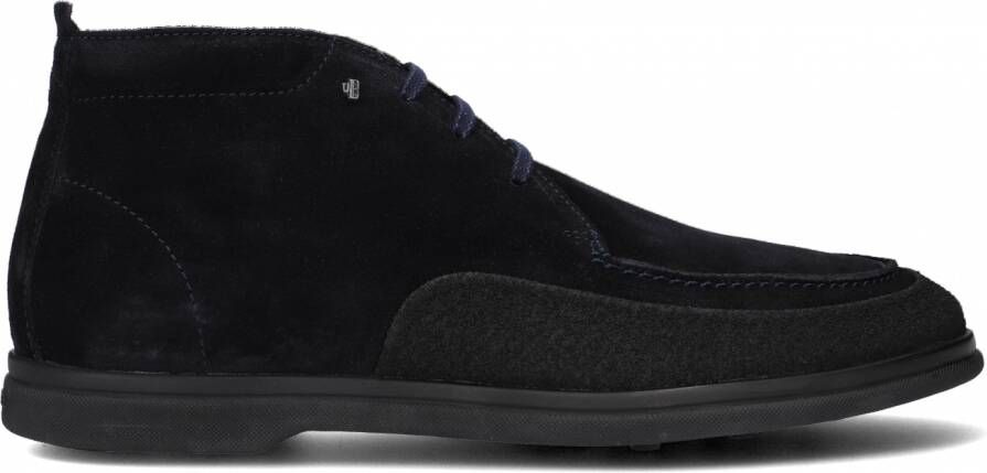 Van Bommel 20205 sportieve veterschoenen heren blauw 00 darkblue suede 46(11 )