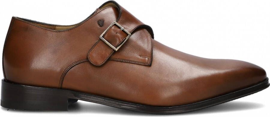 Floris van Floris van Bommel Van Bommel Instappers Heren Gespschoenen Herenschoenen Leer SBM-30146 Cognac