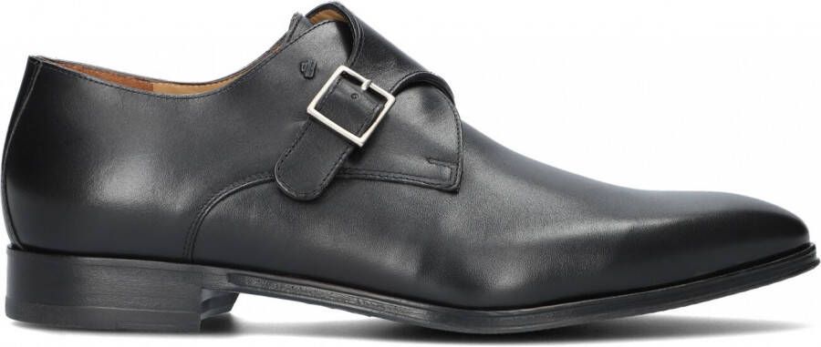 Floris van Floris van Bommel Instappers Heren Gespschoenen Herenschoenen Leer SBM-30146 led Zwart