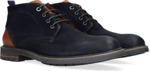 Van Lier Veterschoenen Blauw Suede 398210 Heren Suède