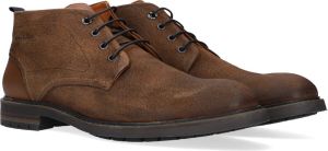 Van Lier Veterschoenen Cognac Suede 398211 Heren Suède