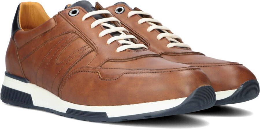 Van Lier Positano Lage sneakers Leren Sneaker Heren Cognac