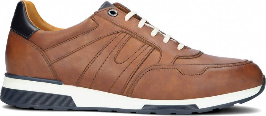 Van Lier Positano Lage sneakers Leren Sneaker Heren Cognac - Foto 2