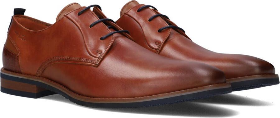 Van Lier Amalfi Veterschoenen cognac Leer Heren