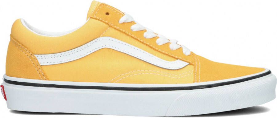 Vans Flax Lage Sneaker met Iconische Band Yellow Heren