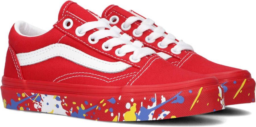 Vans sneakers rood wit Textiel Meerkleurig 28