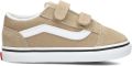 Vans Old Skool V katoenen sneakers zand wit Beige Canvas - Beige