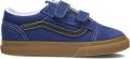 Vans Old Skool V katoenen sneakers blauw donkerblauw Canvas - Blauw