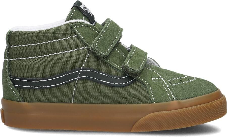 Vans SK8-Mid Reissue V suède sneakers olijfgroen groen Effen