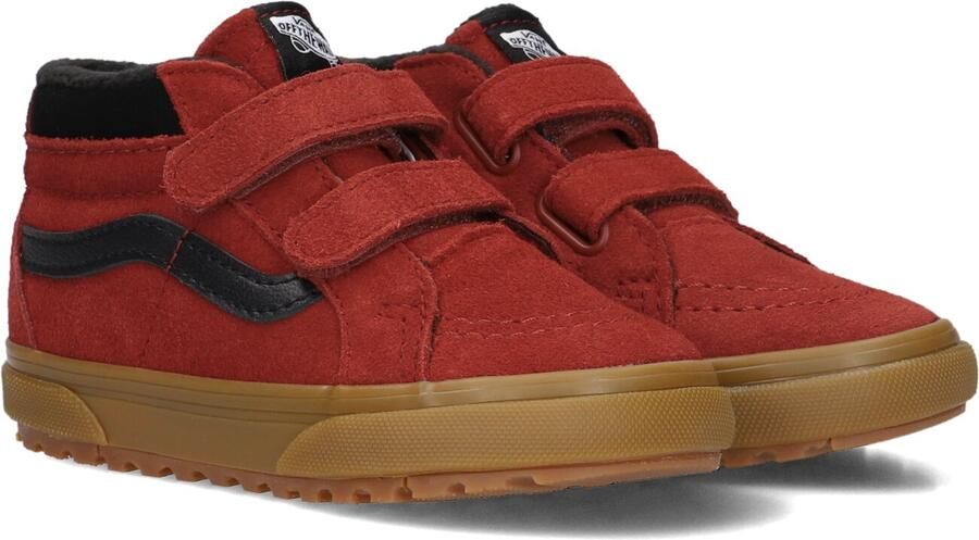 Vans Sk8-Mid V Insulated suède sneakers donkerrood zwart Meerkleurig