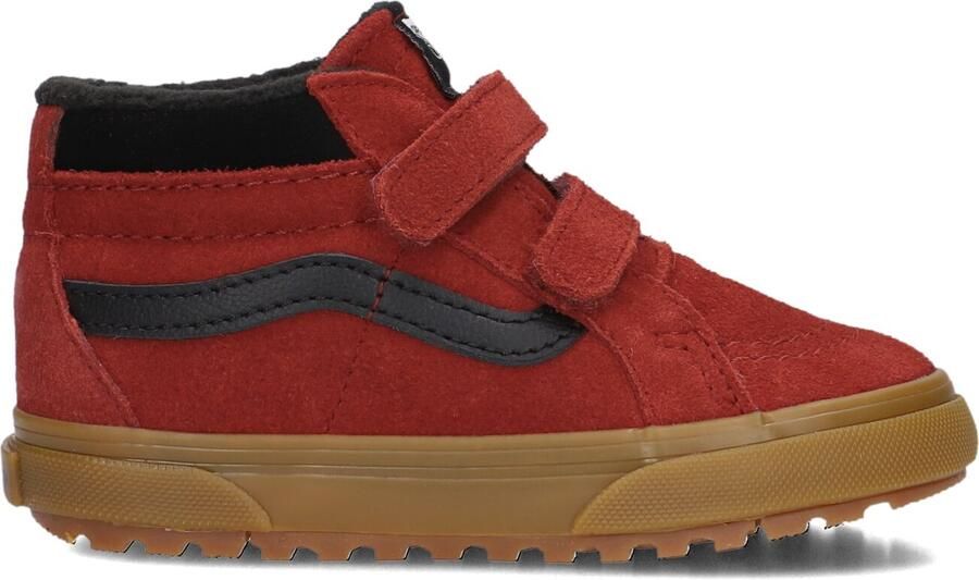 Vans Sk8-Mid V Insulated suède sneakers bordeaux zwart Rood Meerkleurig