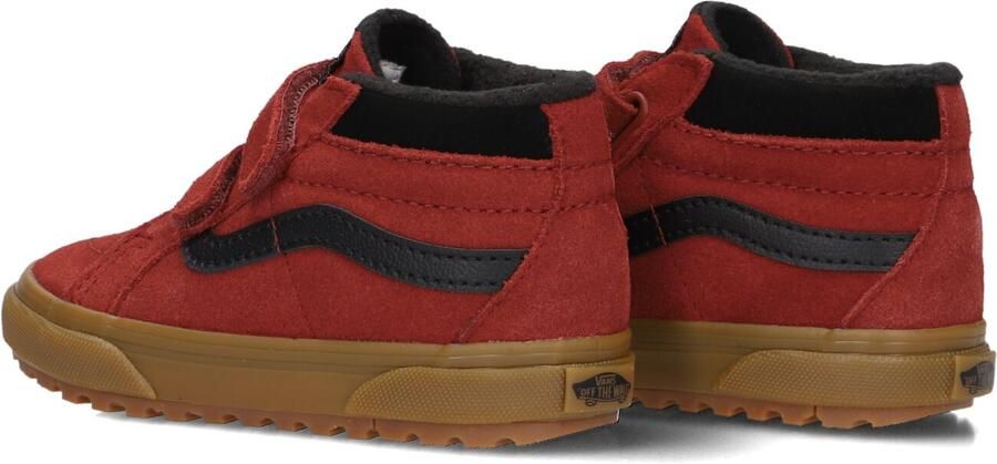 Vans Sk8-Mid V Insulated suède sneakers bordeaux zwart Rood Meerkleurig - Foto 3