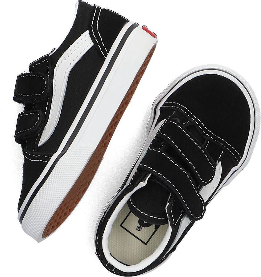 Vans Old Skool TD Old Skool V sneakers zwart wit Canvas Meerkleurig 37 - Foto 3