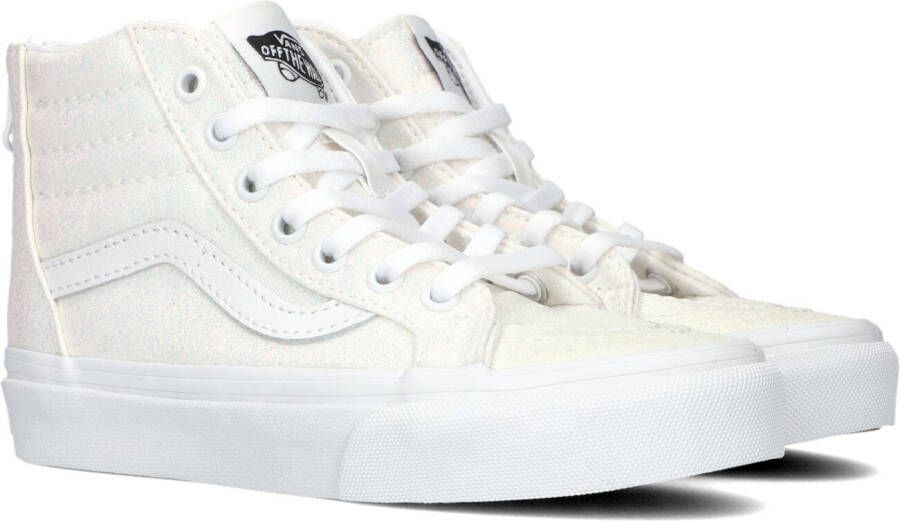 Vans Witte Hoge Sneaker Uy Sk8-hi Zip Glitter