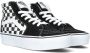 Vans Sneakers Sk8 Hi Platform 2 Zwart Veters Normaal Vrouwen Canvas Rubber Ademend Effen Hoge sneakers - Thumbnail 1