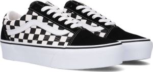 Vans Old Skool Platform Checkerboard Sneakers Zwart Dames