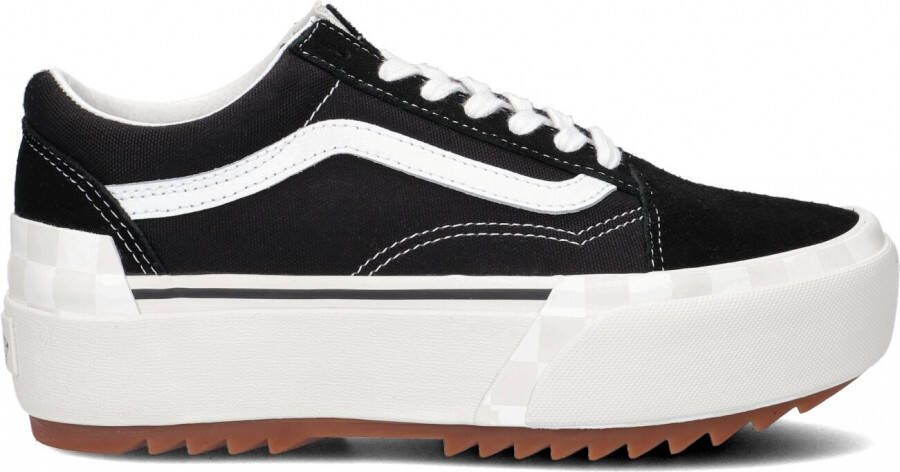 Vans Ua Old Skool Stacked (Suede Canvas)Black Blanc De Blanc Schoenmaat 38 Sneakers VN0A4U155ZN1