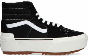 Vans Ua Sk8 Hi Stacked (Suede Canvas)Black Blanc De Blanc Schoenmaat 38 1 2 Sneakers VN0A4BTW5ZN1