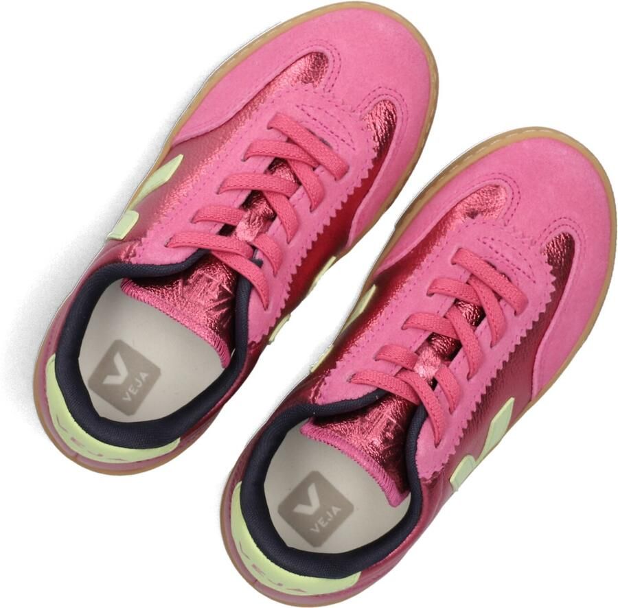 Veja Small Volley Sneakers Meisjes Leren Sneaker Roze - Foto 2