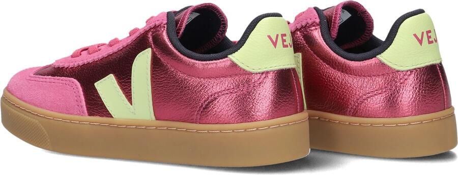 Veja Small Volley Sneakers Meisjes Leren Sneaker Roze - Foto 5