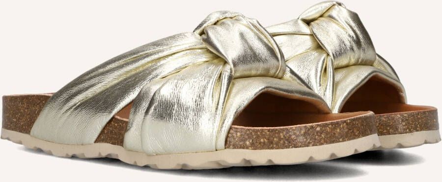 VERBENAS Slippers Dames Rainbow Maat: 43 Materiaal: Leer Kleur: Goud