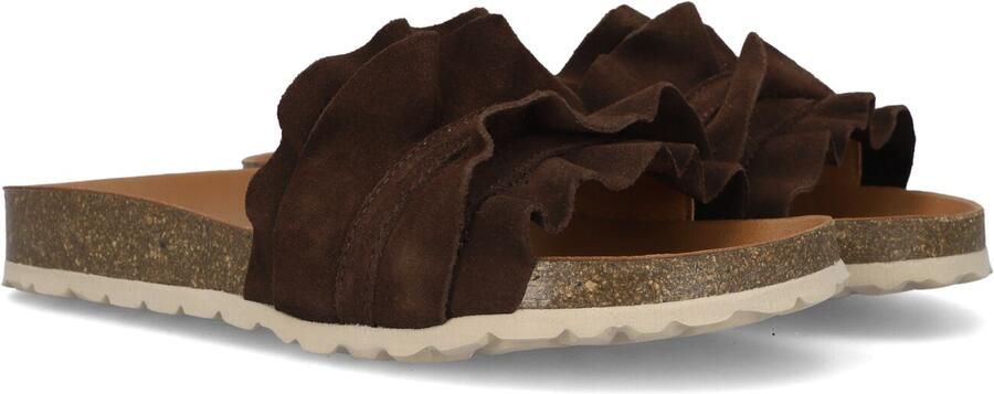 Verbenas Rocio Marron Slippers Bruin Suede Dames Bruin