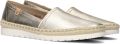 VERBENAS Espadrilles Dames Noa Leer Goud - Goudkleur