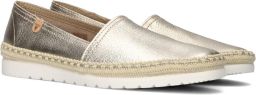VERBENAS Espadrilles Dames Noa Leer Goud