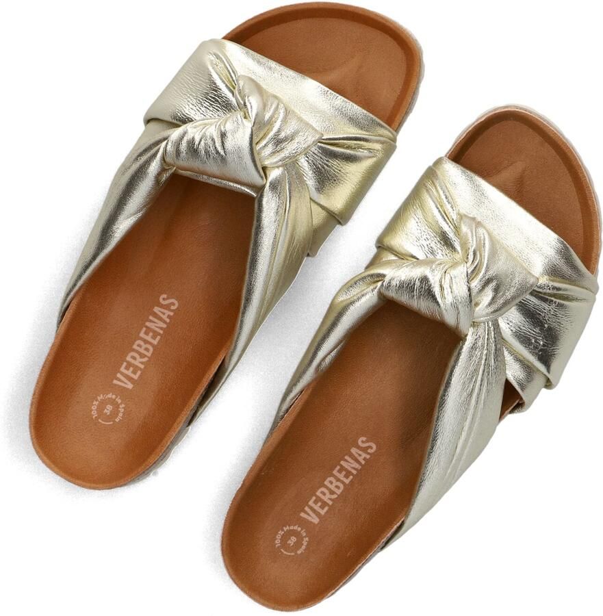 VERBENAS Slippers Dames Rainbow Maat: 37 Materiaal: Leer Kleur: Goud