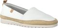 VERBENAS Espadrilles Dames Noa Leer Wit - Wit