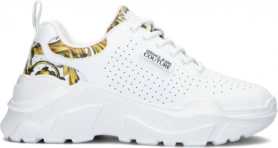 Versace Jeans Witte Fondo Speedtrack Dis Lage Sneakers