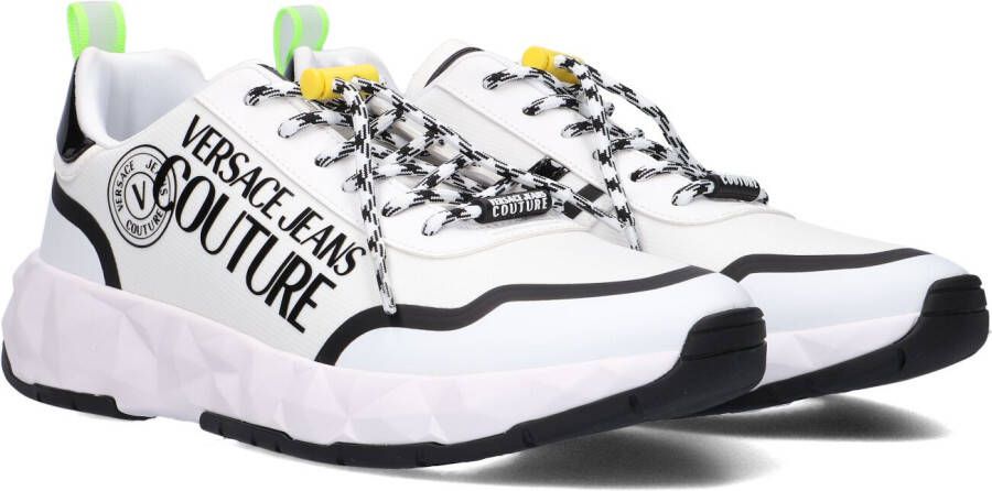 Versace Jeans Couture U Tecnica Inserti Fluo Sneakers White Heren